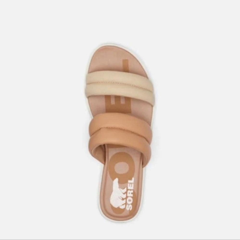 SOREL ELLA II PUFFY SLIDE SANDAL Sporty CERAMIC/SEA SALT Various Sizes NWOB